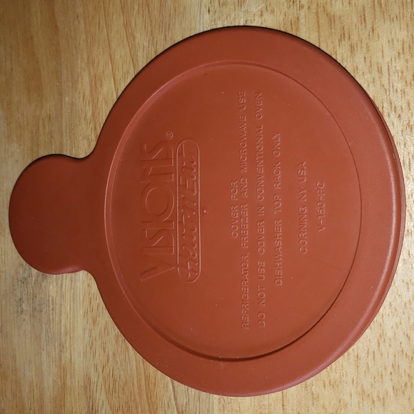 Vintage Visions 2 Heat & Eat Amber Corning Pyrex bowls 1 Lid - Picture 6 of 10